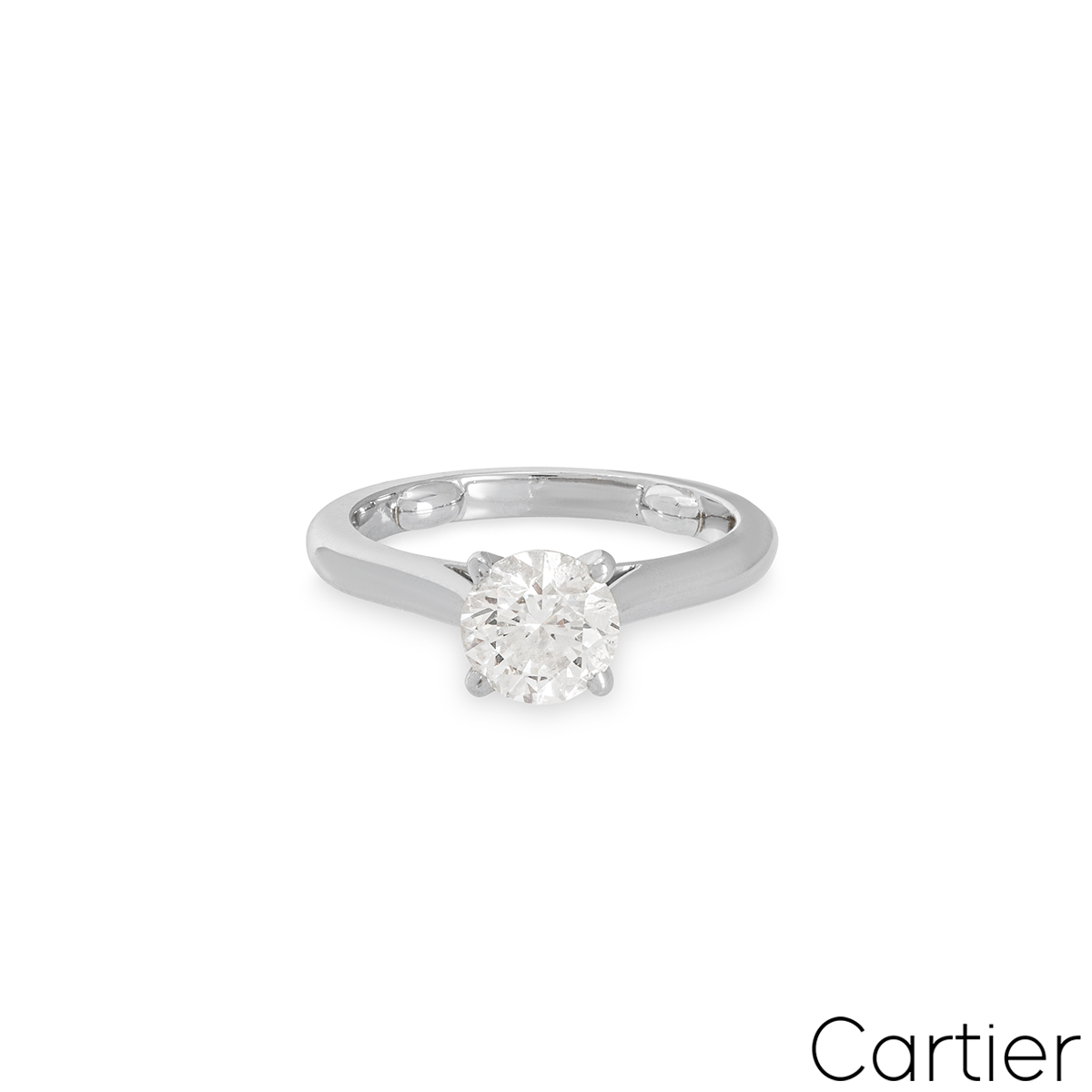 Cartier Platinum Diamond 1895 Solitaire Ring 1.16ct G/VVS1 XXX